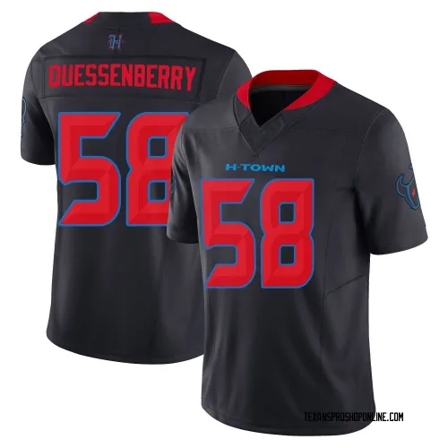 Houston Texans Youth Limited Navy 2nd Alternate Vapor F.U.S.E. Jersey (58 Scott Quessenberry)