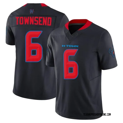 Houston Texans Youth Limited Navy 2nd Alternate Vapor F.U.S.E. Jersey (6 Tommy Townsend)