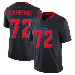 Houston Texans Youth Limited Navy 2nd Alternate Vapor F.U.S.E. Jersey (72 Dylan Deatherage)