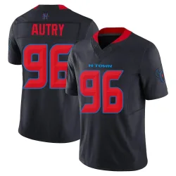 Houston Texans Youth Limited Navy 2nd Alternate Vapor F.U.S.E. Jersey (96 Denico Autry)