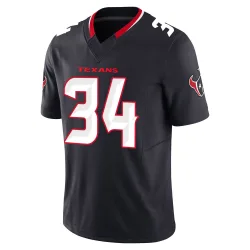 Houston Texans Youth Limited Navy Alternate Vapor F.U.S.E. Jersey (34 Jaylen Reed)