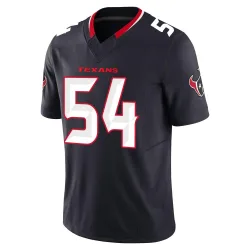 Houston Texans Youth Limited Navy Alternate Vapor F.U.S.E. Jersey (54 Jarrett Patterson)