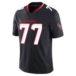 Houston Texans Youth Limited Navy Alternate Vapor F.U.S.E. Jersey (77 Trent Brown)