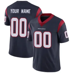 Houston Texans Youth Limited Navy Blue Team Color Vapor Untouchable Jersey (00 Custom)