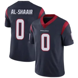 Houston Texans Youth Limited Navy Blue Team Color Vapor Untouchable Jersey (0 Azeez Al-Shaair)