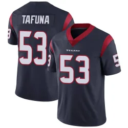 Houston Texans Youth Limited Navy Blue Team Color Vapor Untouchable Jersey (53 Junior Tafuna)