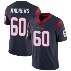 Houston Texans Youth Limited Navy Blue Team Color Vapor Untouchable Jersey (60 Jake Andrews)