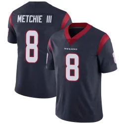 Houston Texans Youth Limited Navy Blue Team Color Vapor Untouchable Jersey (8 John Metchie III)