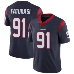Houston Texans Youth Limited Navy Blue Team Color Vapor Untouchable Jersey (91 Folorunso Fatukasi)