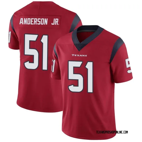 Houston Texans Youth Limited Red Alternate Vapor Untouchable Jersey (51 Will Anderson Jr.)