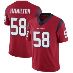 Houston Texans Youth Limited Red Alternate Vapor Untouchable Jersey (58 Kyonte Hamilton)