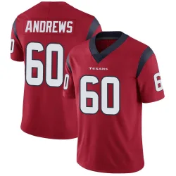 Houston Texans Youth Limited Red Alternate Vapor Untouchable Jersey (60 Jake Andrews)