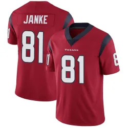Houston Texans Youth Limited Red Alternate Vapor Untouchable Jersey (81 Jaxon Janke)