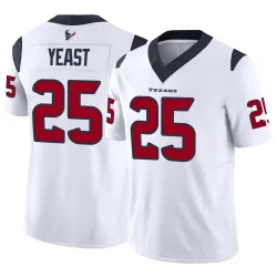 Houston Texans Youth Limited White Vapor F.U.S.E. Jersey (25 Russ Yeast)