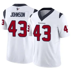 Houston Texans Youth Limited White Vapor F.U.S.E. Jersey (43 Jakob Johnson)