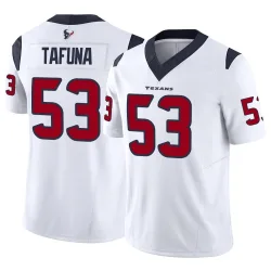 Houston Texans Youth Limited White Vapor F.U.S.E. Jersey (53 Junior Tafuna)