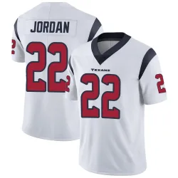 Houston Texans Youth Limited White Vapor Untouchable Jersey (22 Jawhar Jordan)