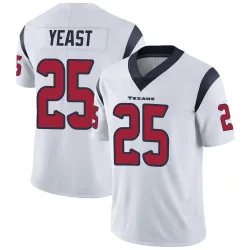 Houston Texans Youth Limited White Vapor Untouchable Jersey (25 Russ Yeast)