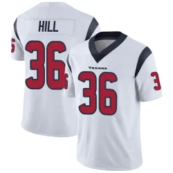 Houston Texans Youth Limited White Vapor Untouchable Jersey (36 Brandon Hill)