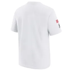Houston Texans Youth White 2024 Salute To Service T-Shirt